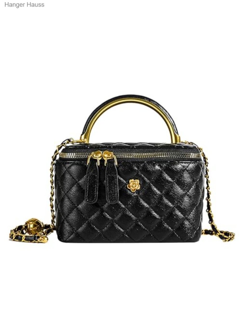 Mini Quilted Square Box Bag PU Leather Crossbody